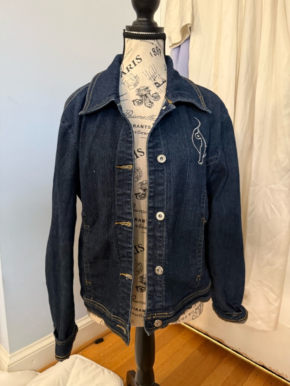 Y2K Baby Phat Rhinestone Denim Jacket - Picture 4 of 8